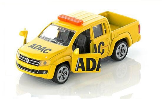 Yellow Mini Scale SIKU 1469 VW ADAC Pickup Truck Toy