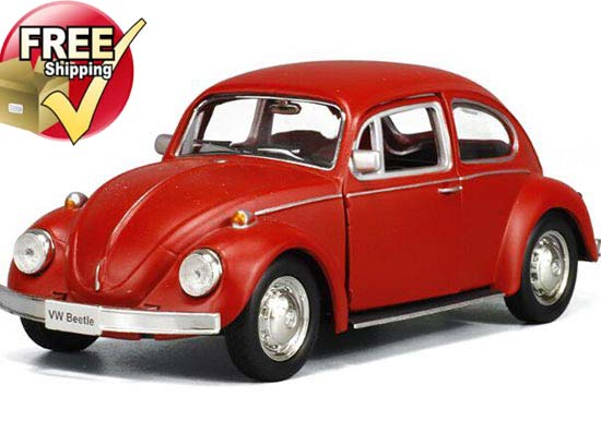1:32 Red / Yellow / Blue / Creamy White Diecast VW Beetle Toy